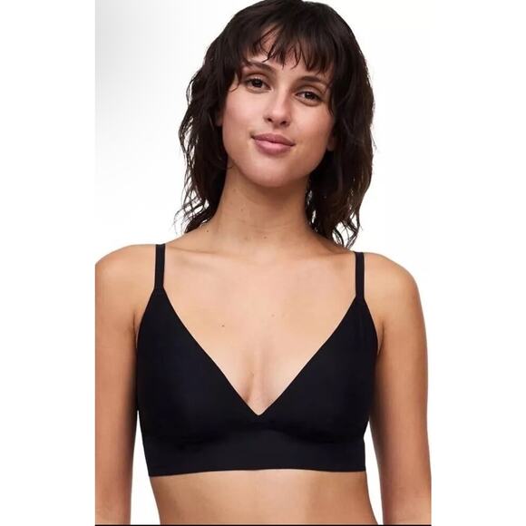 Chantelle Womens Softstretch Wire Free Triangle Bralette Black Size M NWT - Picture 1 of 9